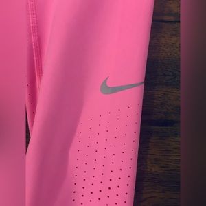 Nike dry fit bubblegum pink running pants.